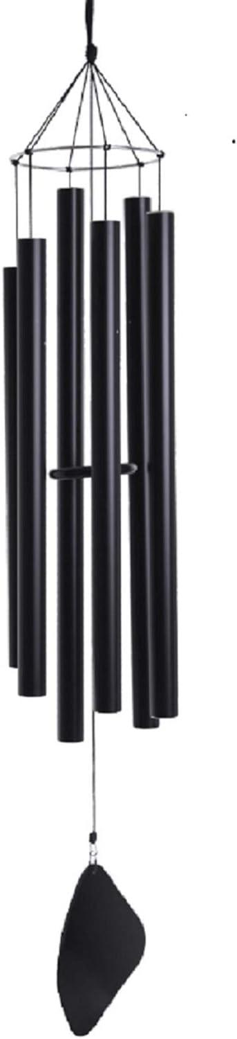 Aquarian Tenor Black Aluminum Outdoor Wind Chime