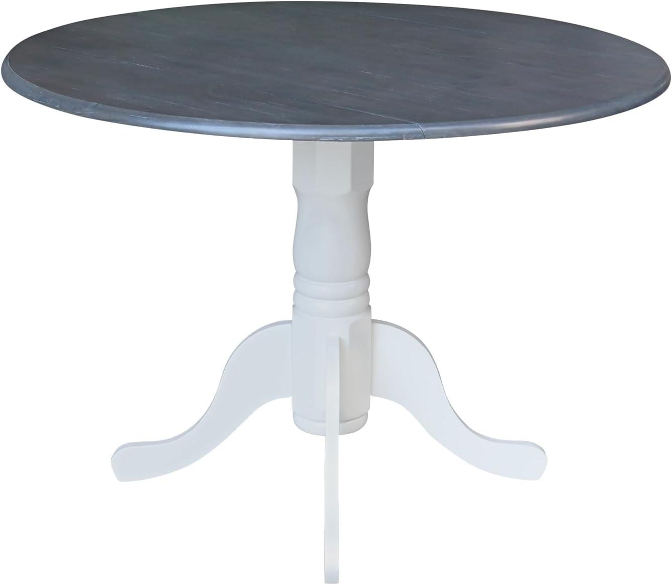 42" Mason Round Dual Drop Leaf Dining Table - International Concepts