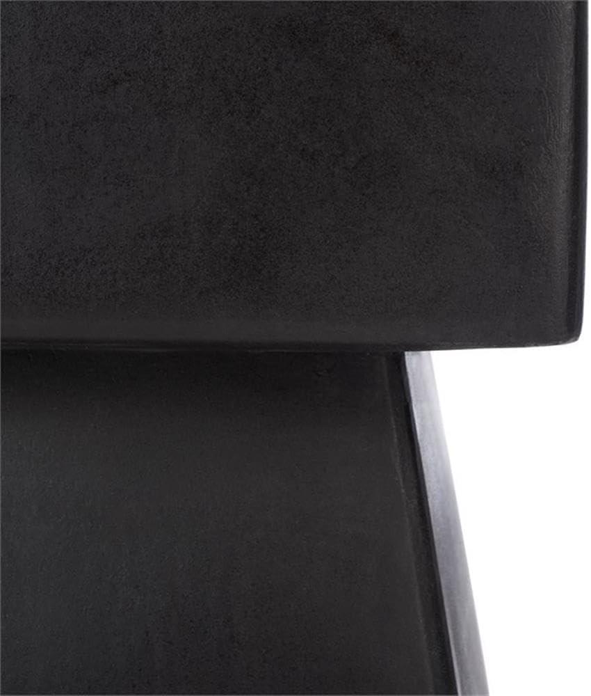 Zen Accent Stool - Indoor/Outdoor - VNN1000 - Black - Safavieh