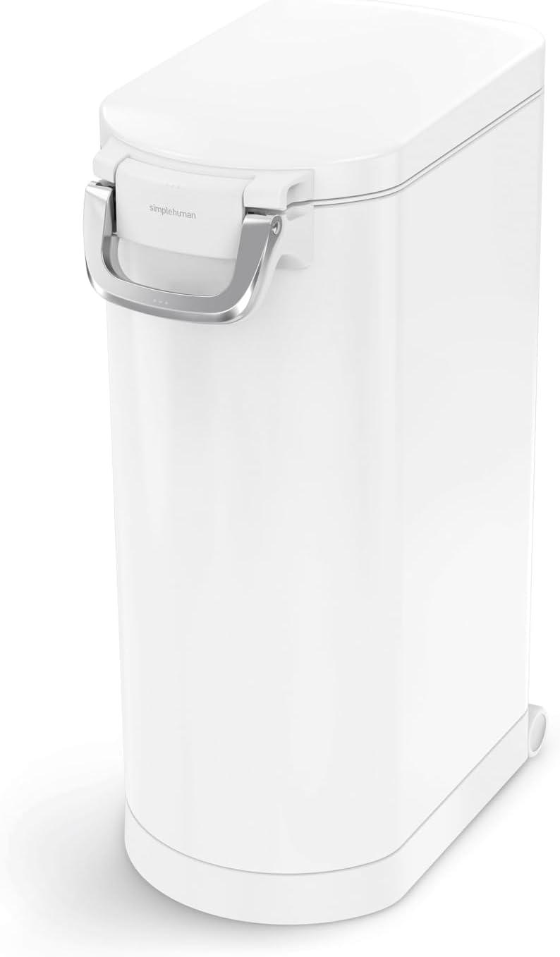 simplehuman Pet Food Storage Container Stainless Steel for Dog Food, Cat Food, and Bird Feed