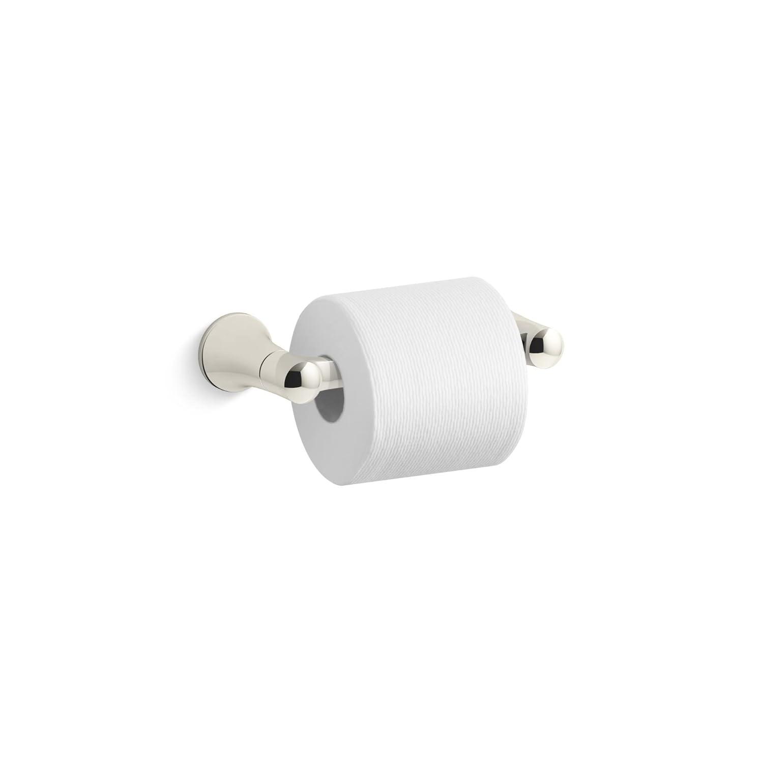 Brushed Nickel Wall Mounted Pivoting Toilet Paper Holder