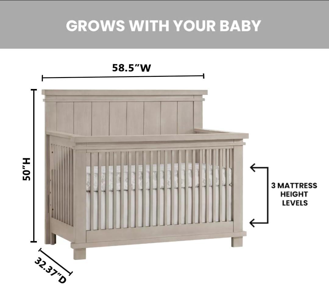 SOHO BABY Hampton 4-in-1 Convertible Crib