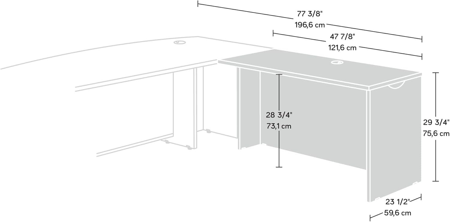 Sauder Via Executive Office Desk Return Classic Cherry