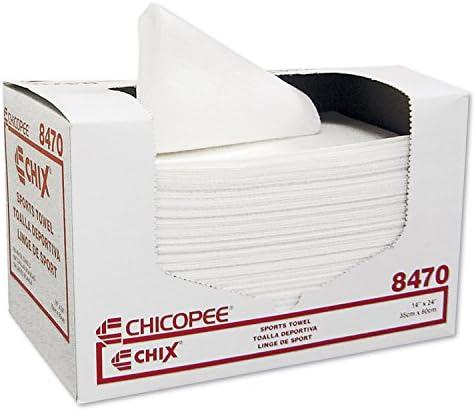 Chix Sports Towels, 14 x 24, White, 100 Towels/Pack, 6 Packs/Carton
