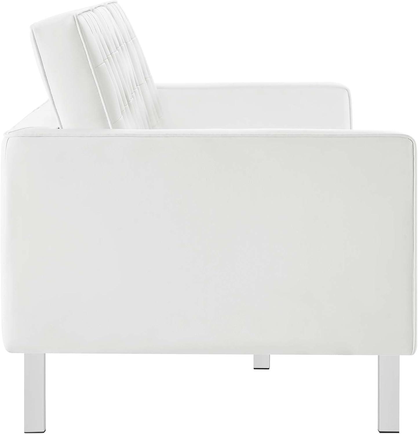 Modway Loft Tufted Vegan Leather Sofa by Modway