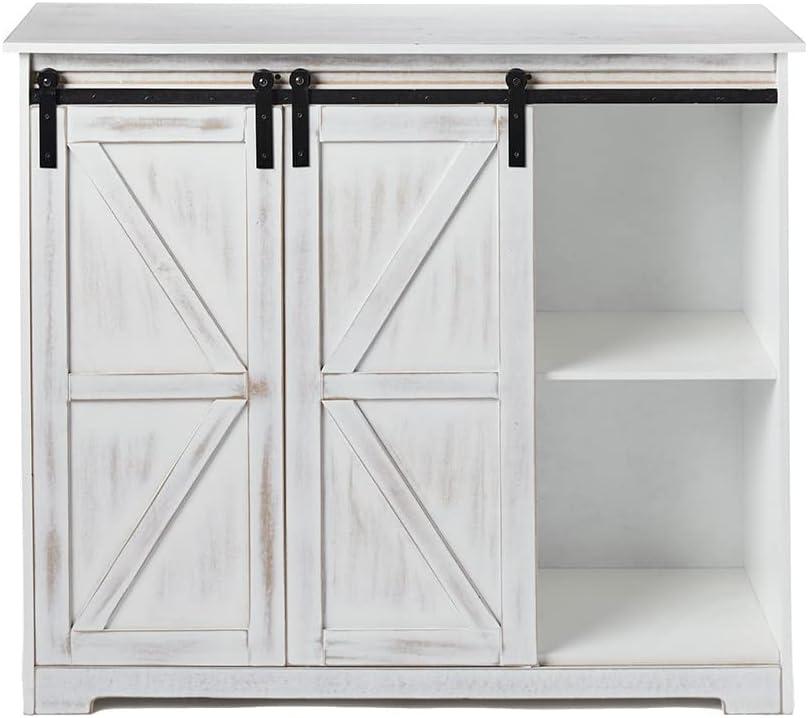 The Lakeside Collection Barn Door-Style Buffet Cabinets