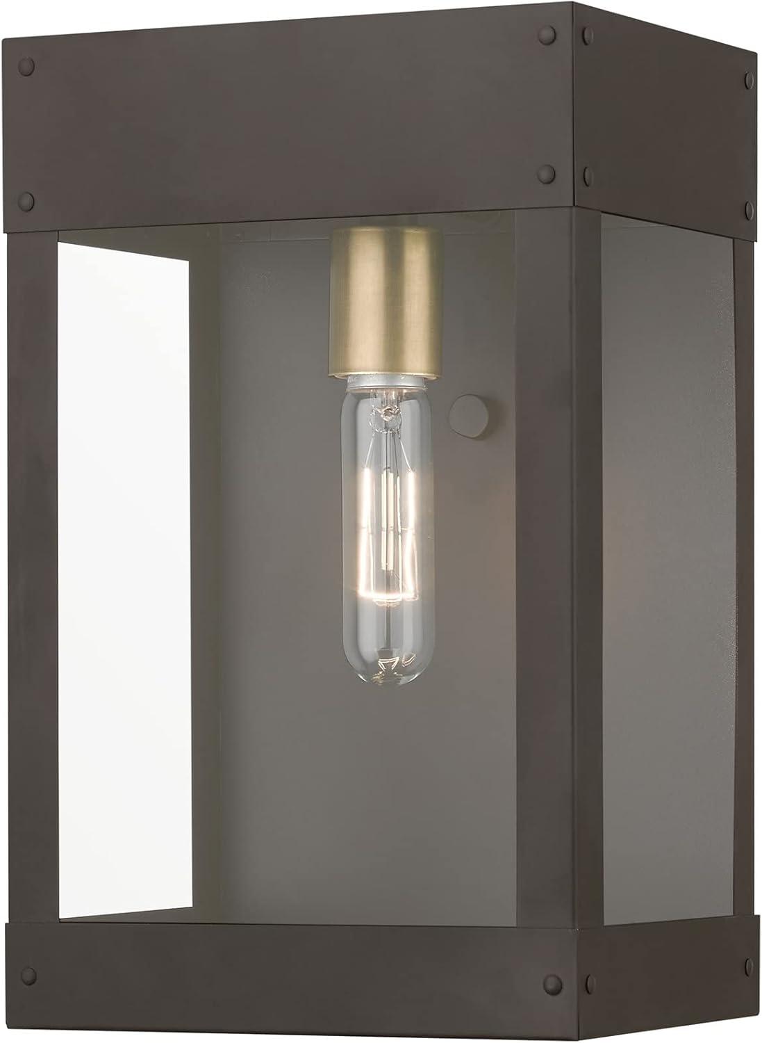 Livex Lighting Barrett 1 - Light Wall Light in  Bronze/Antique Brass