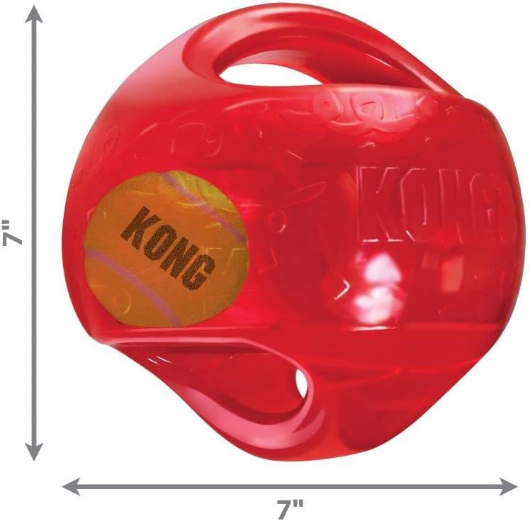KONG® Jumbler Ball Dog Toy - Interactive 2-in-1 Ball with Squeaker (Color Varies)