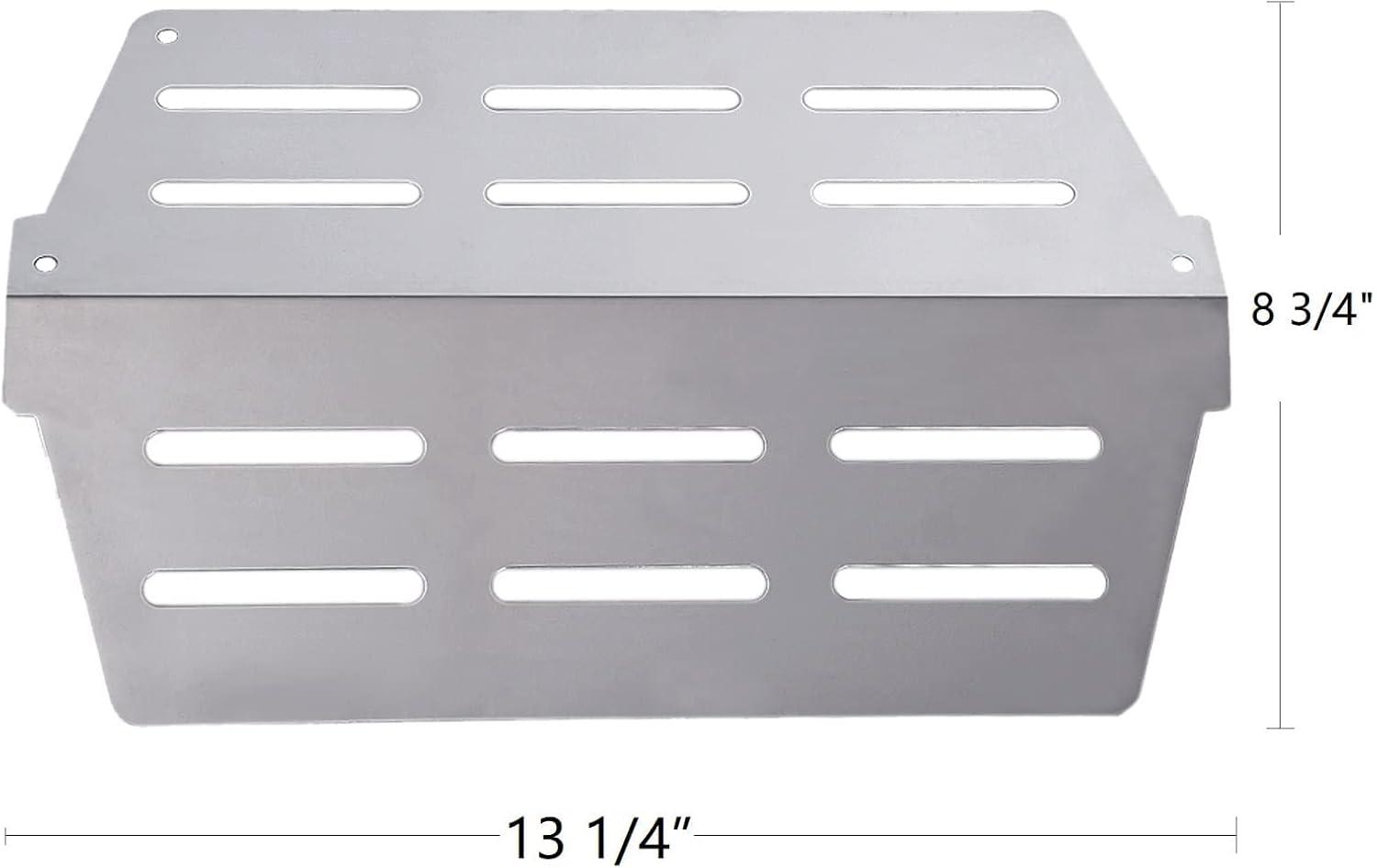 GasSaf 17.5 Grill Flavorizer Bars Heat Deflector for Weber Genesis Parts 310, Flavor Bar for Weber Genesis 300 310 320 330 EP310 EP320 EP330 (Front Knob 2011-Newer) Grill Parts Heat Plates 7620 7622