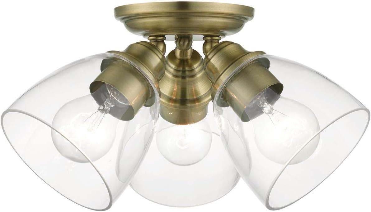 Gunnbjorn 3-Light 14.25" Semi Flush Mount