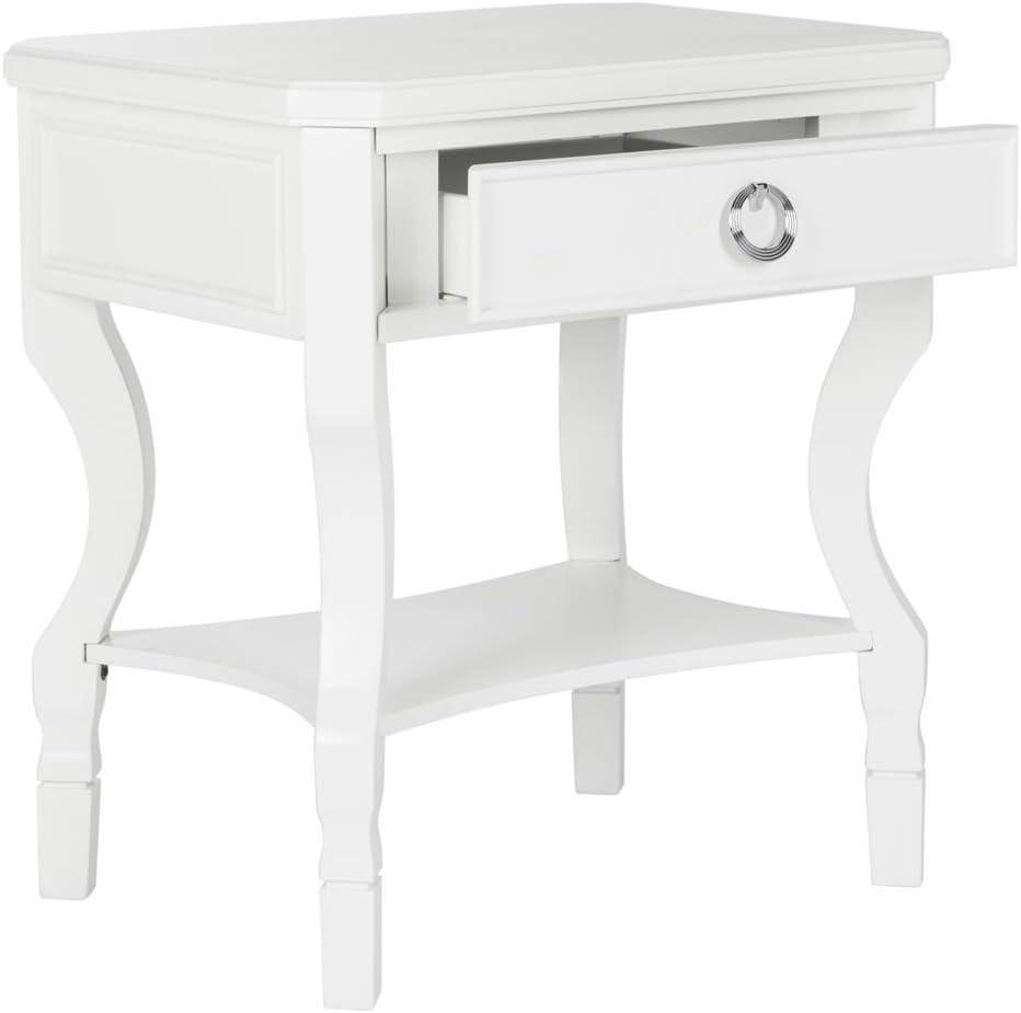 Alaia 1 Drawer Night Stand - White - Safavieh
