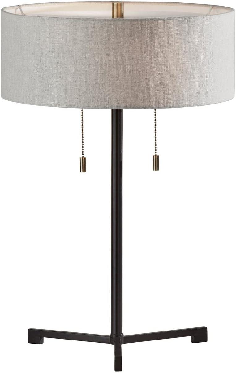 Adesso Wesley Table Lamp, Black