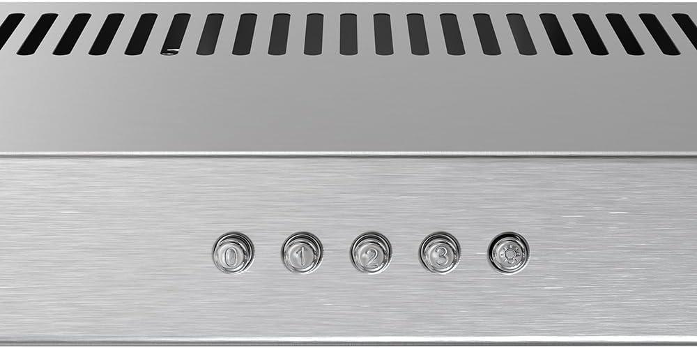 Streamline Lagundo 36" 80 Cubic Feet Per Minute Ducted Under Cabinet Range Hood with Mesh Filter and Light Included