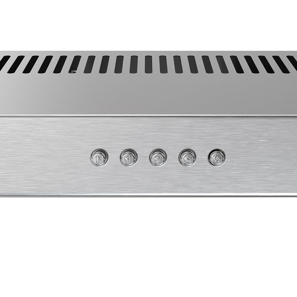 Streamline Lagundo 36" 80 Cubic Feet Per Minute Ducted Under Cabinet Range Hood with Mesh Filter and Light Included