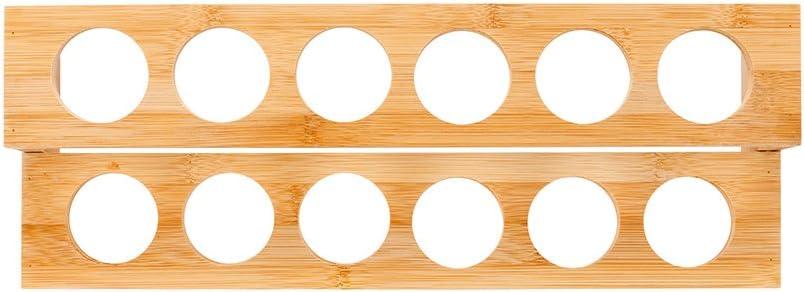 Restaurantware Multi Level Food Cone and Sushi Hand Roll Display Stand: Perfect for Restaurants Catered Events and Buffets - Holds 12 Cones - Made from Organic Bamboo - 1ct Box