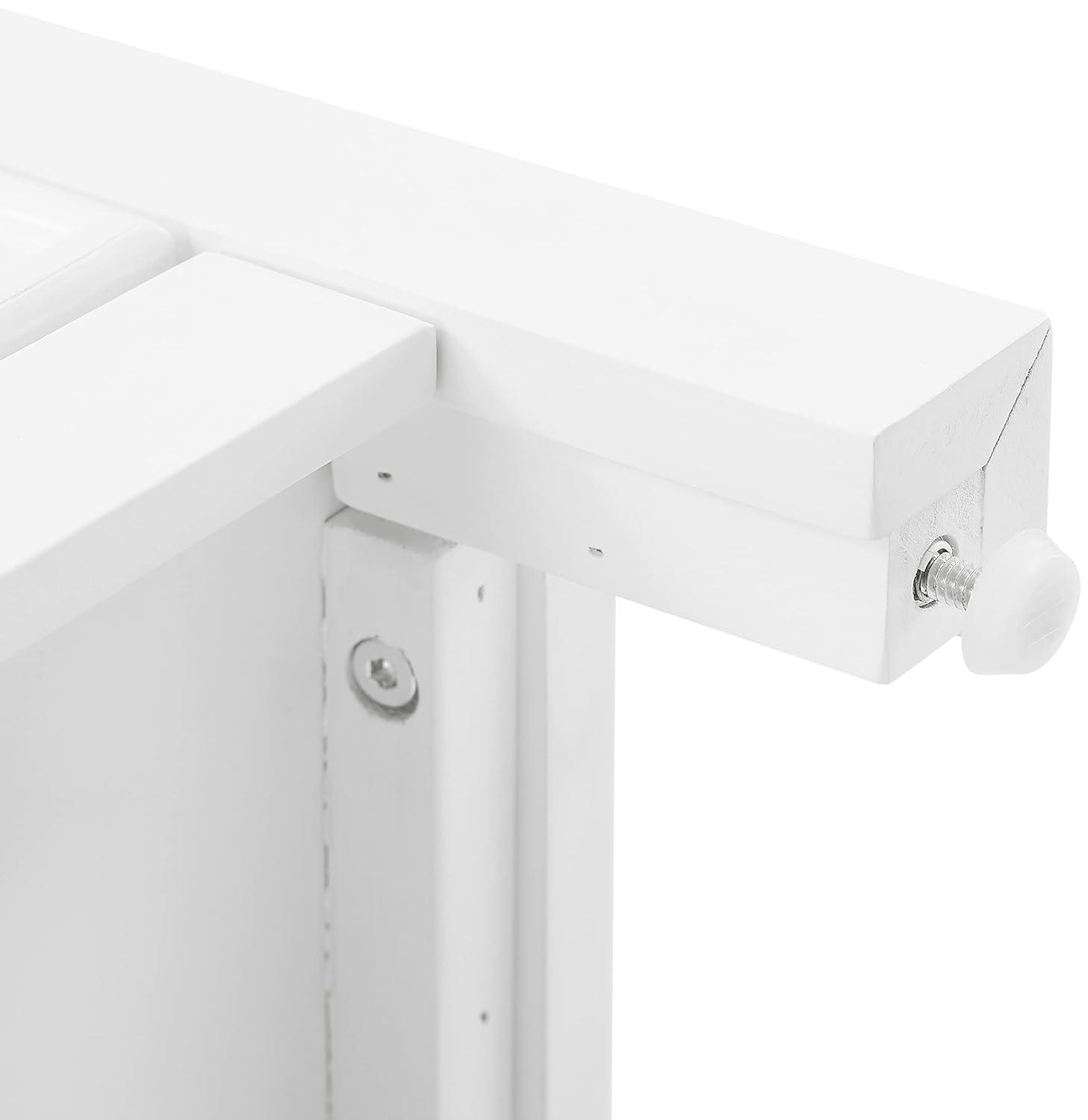 Crosley Cutler Storage Pantry White : Modern Farmhouse Style, 4 Fixed & Adjustable Shelves, MDF Wood Veneer, 65" Height