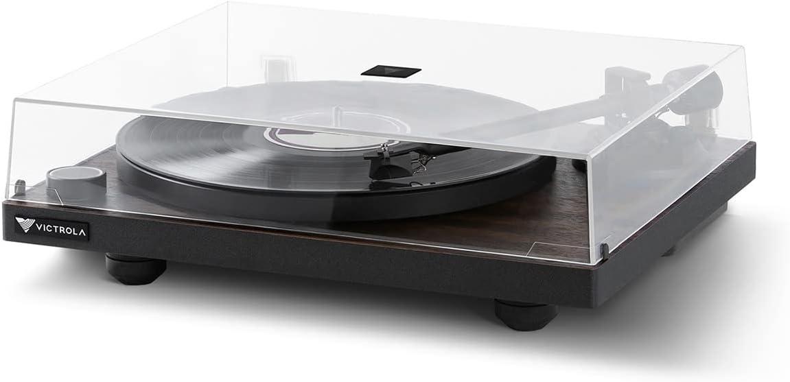 Espresso Belt Drive Turntable System with Bluetooth Speakers