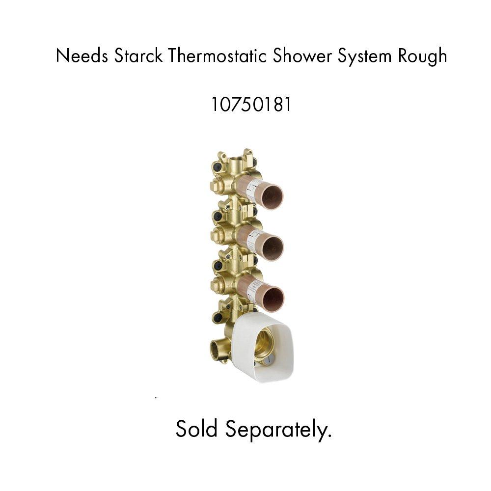 AXOR AXOR ShowerSolutions Thermostatic Module Trim 15" x 5" for 3 Functions 10751001