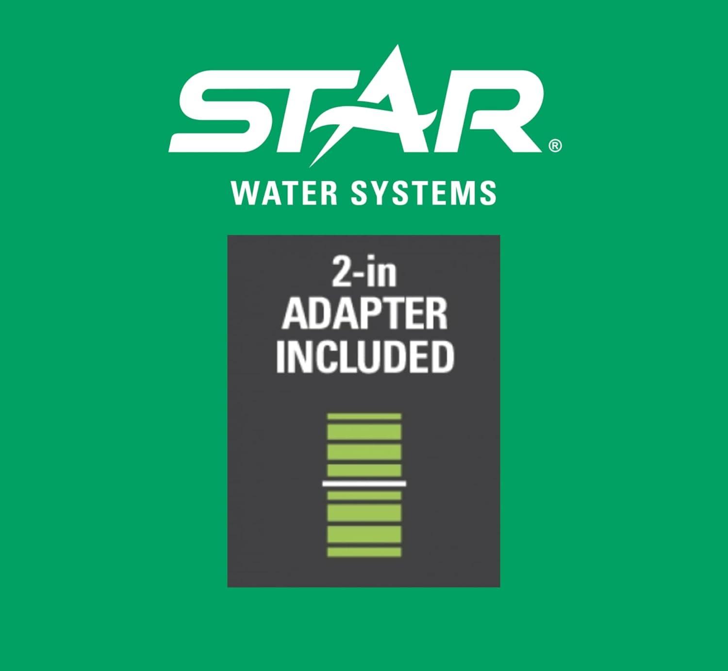 Star ½ HP Black Thermoplastic Submersible Utility Pump