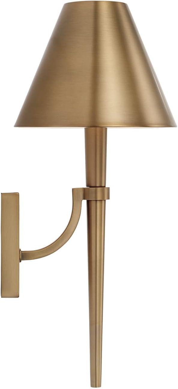 1 Light Wall Sconce In Transitional Style-18.75 Inches Tall And 8 Inches Wide-Aged Brass Finish Capital Lighting 645911Ad