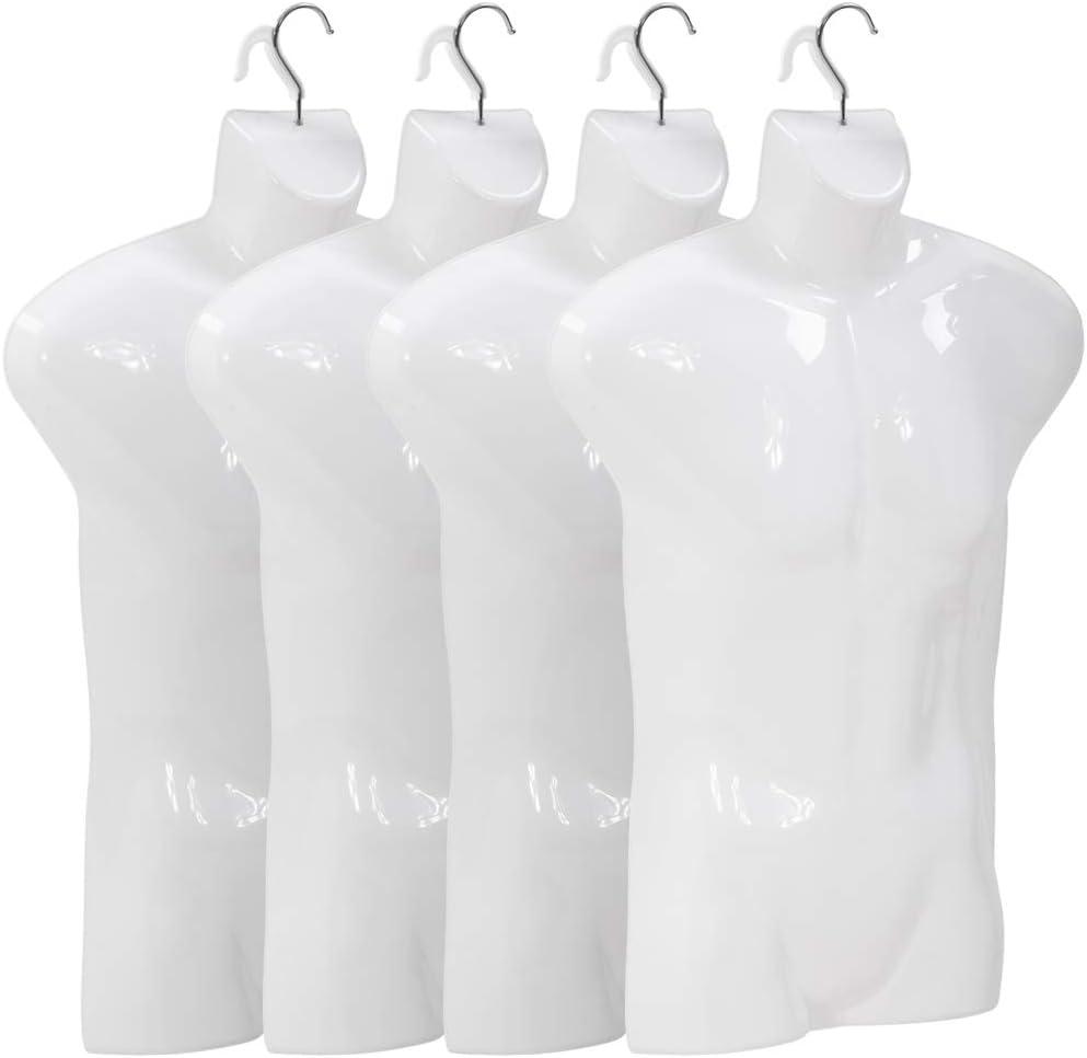 FDW 4PCS 30 inch Adjustable Sewing Mannequin,Stable Hook, Perfect for Display(White)