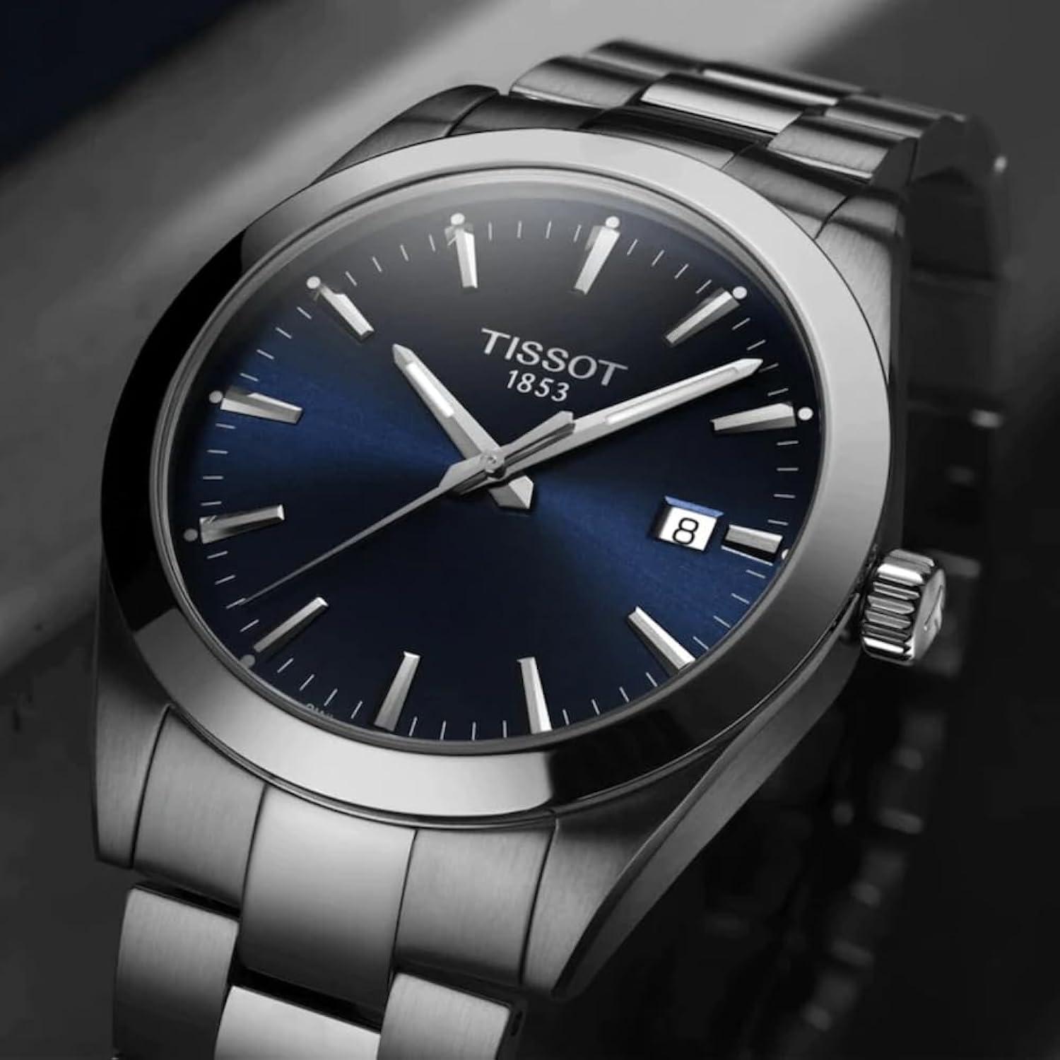 Tissot Men's T-Classic Gentleman Blue Dial Watch - T1274101104100