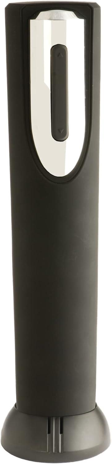 True Vino Drill Electric Wine Bottle Opener - Automatic Corkscrew Wine Opener with Foil Cutter and Stand - Black Set of 1