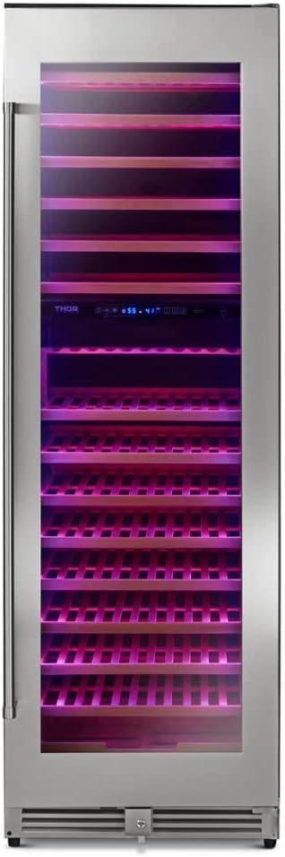 Thor Kitchen Twc2403di 24" Wide Tall Dual Zone Wine Cooler - Stainless Steel