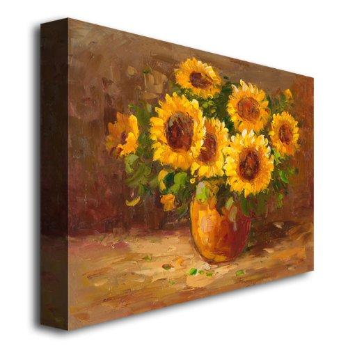 'Sunflowers Still Life' Canvas Art - 24x32