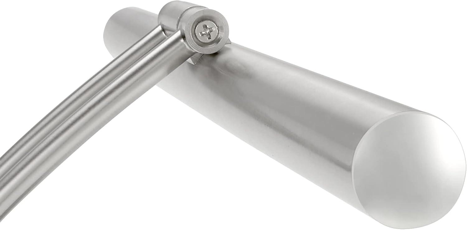 Maxxima 17 in. LED Picture Light w/ Brushed Nickel Finish, 1000 Lumens, 3000K Warm White, Hardwired Integrated LED Display Wall Light