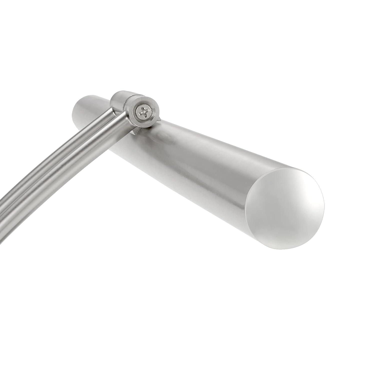 Maxxima 17 in. LED Picture Light w/ Brushed Nickel Finish, 1000 Lumens, 3000K Warm White, Hardwired Integrated LED Display Wall Light