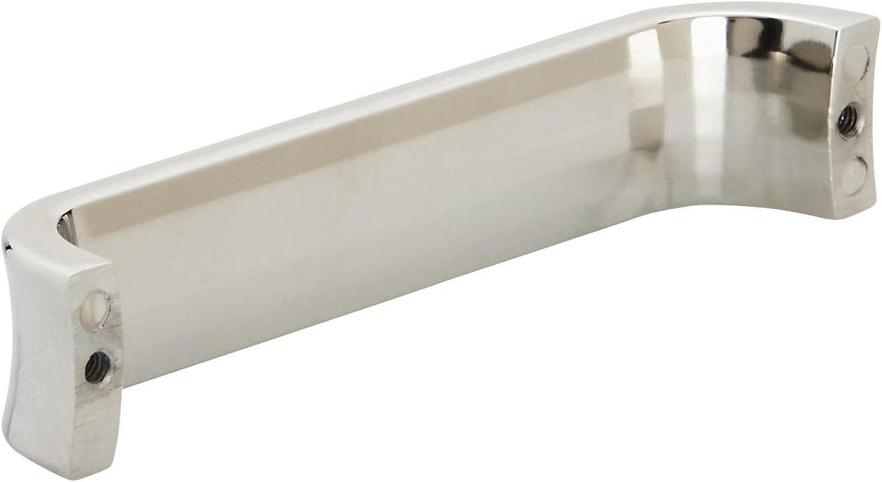 Polished Nickel 5.438-inch Modern Cabinet Pull with Mounting Hardware