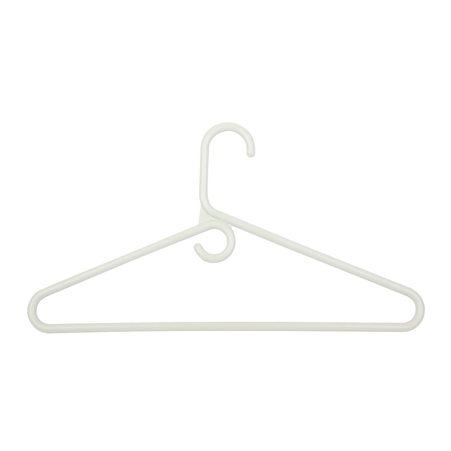 Honey-Can-Do Plastic Heavy Duty Suit Hangers, White, 18 Pack