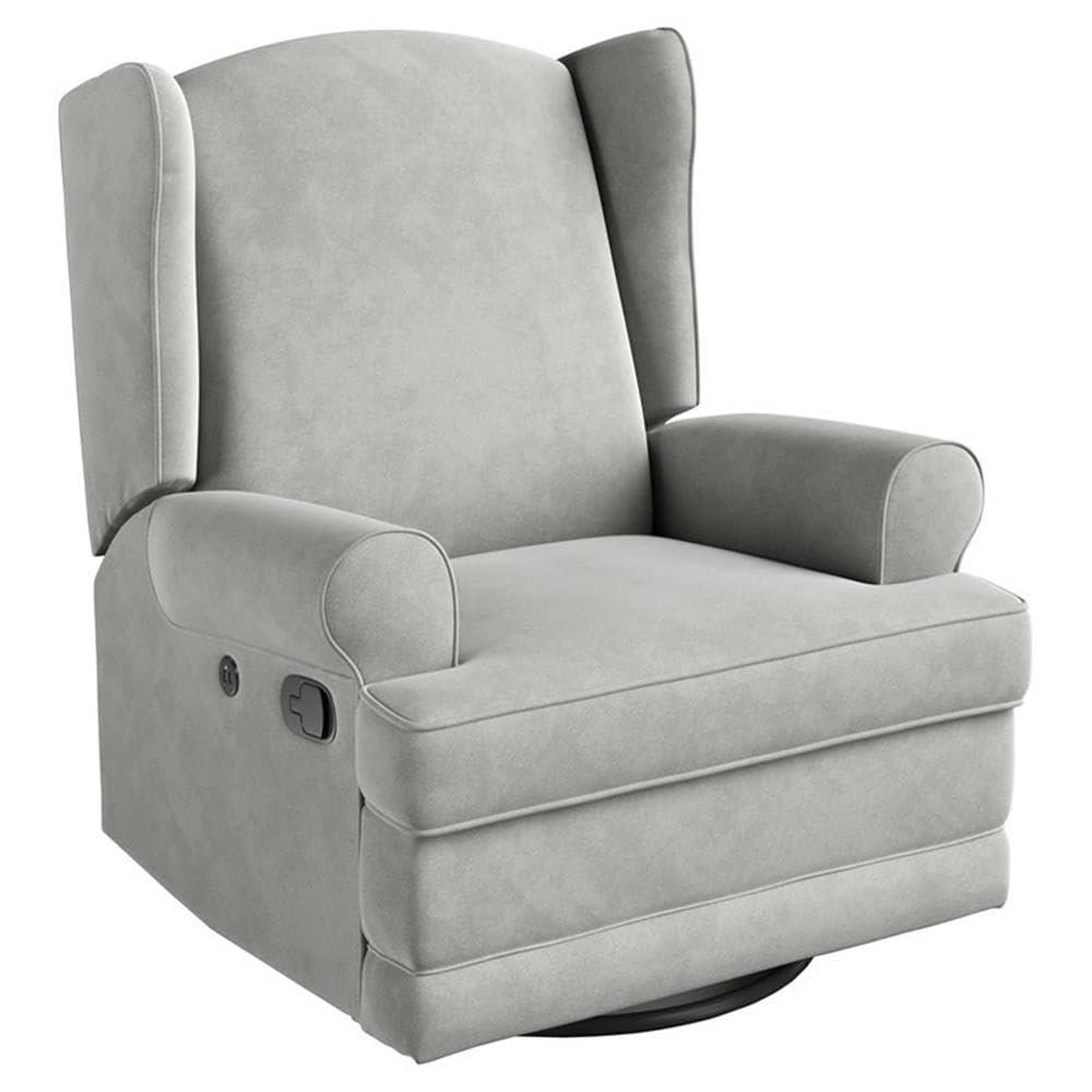 Serenity Swivel Reclining Glider Rocking Chair with USB