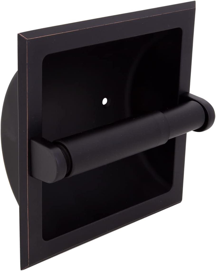 Design House 539256 Millbridge Classic Recessed Toilet Paper Holder Oil Rubbed Bronze