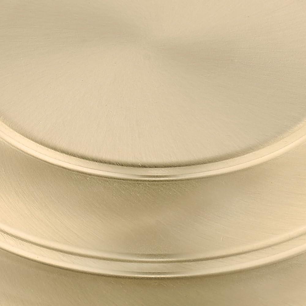 Golden Lighting Orwell 1-Light Flush Mount in Brushed Champagne Bronze with Clear Glass