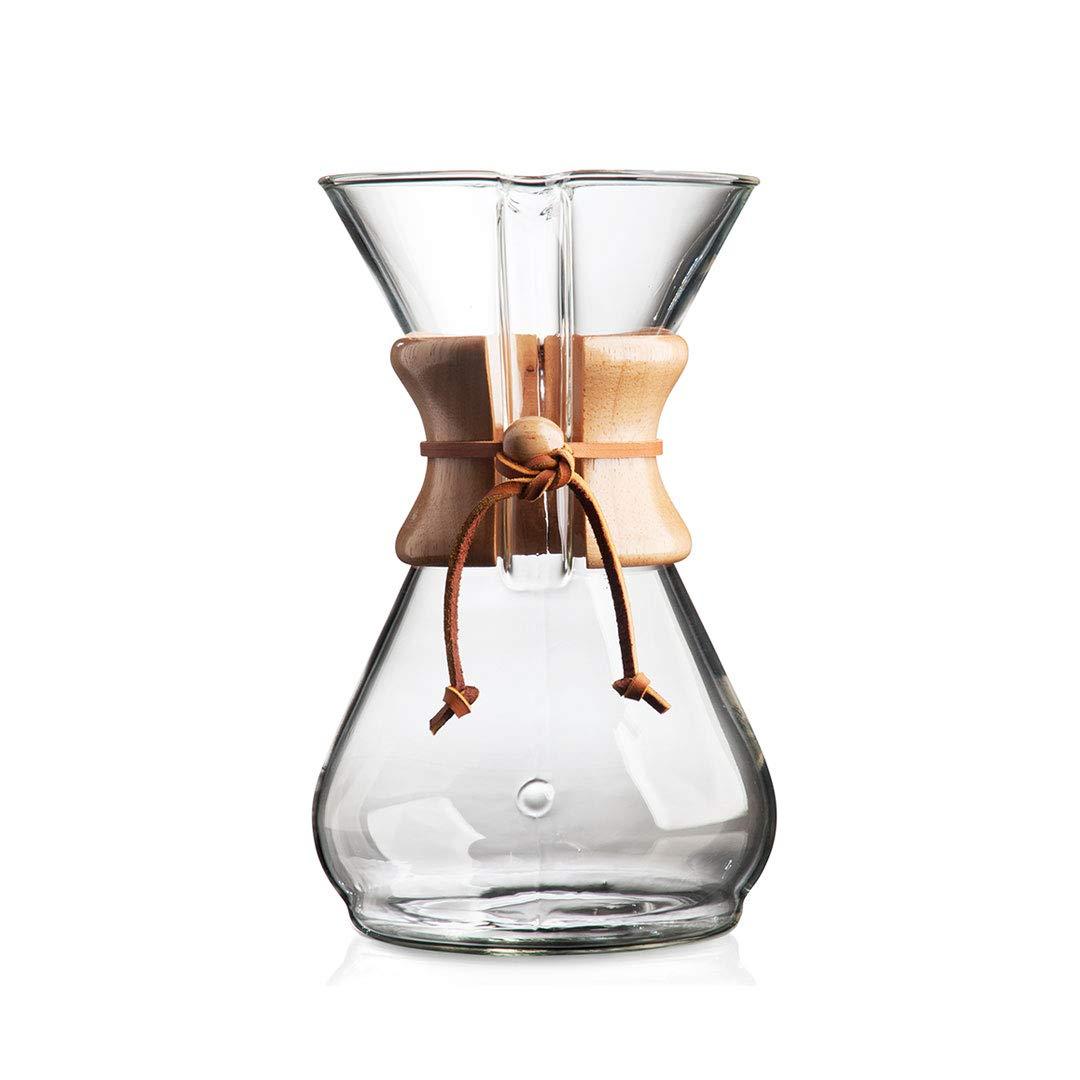 Chemex ® 8-Cup Glass Pour-Over Coffee Maker with Natural Wood Collar
