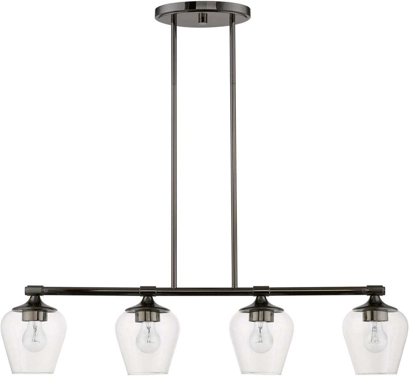 Livex Lighting Willow 4 - Light Chandelier in  Black Chrome
