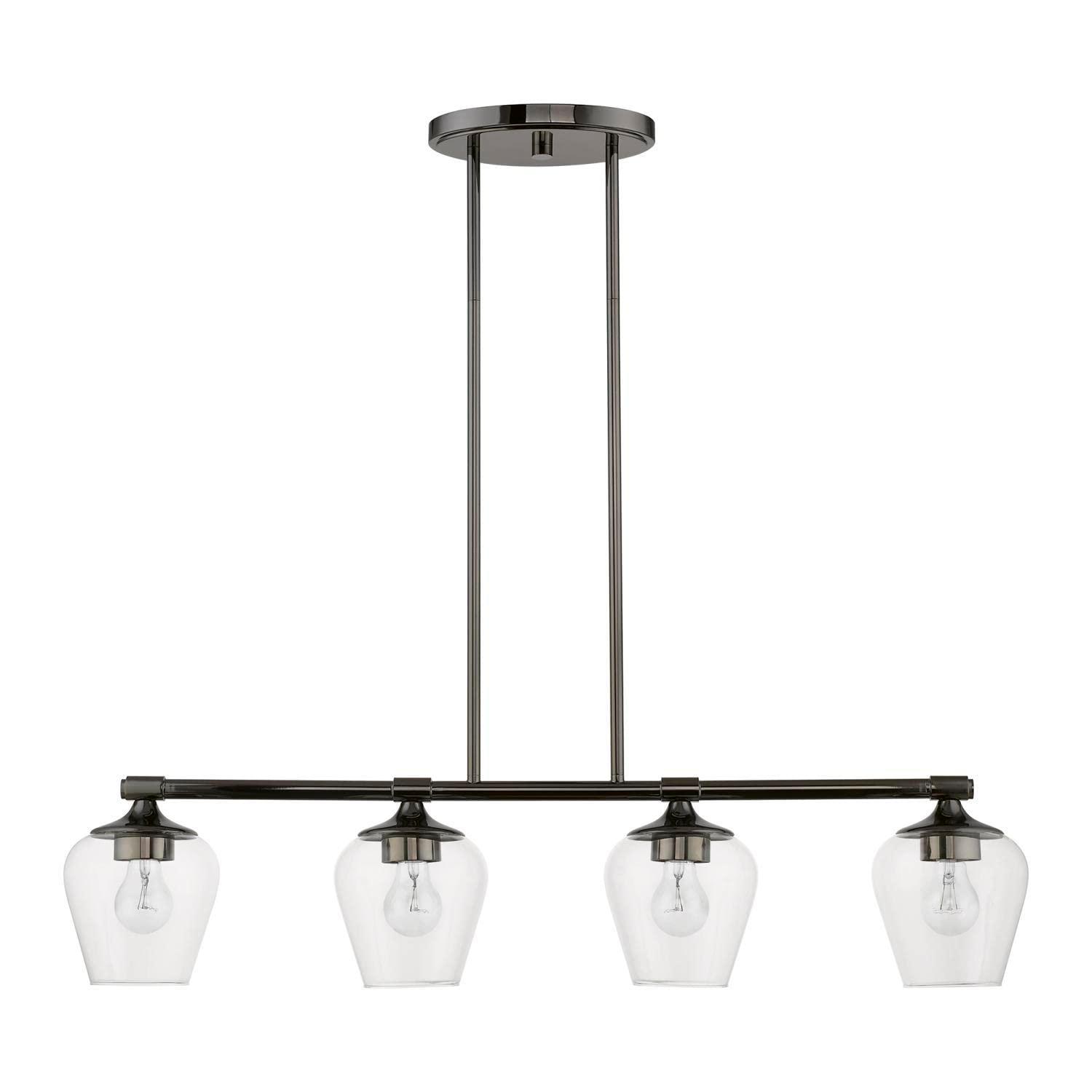 Livex Lighting Willow 4 - Light Chandelier in  Black Chrome