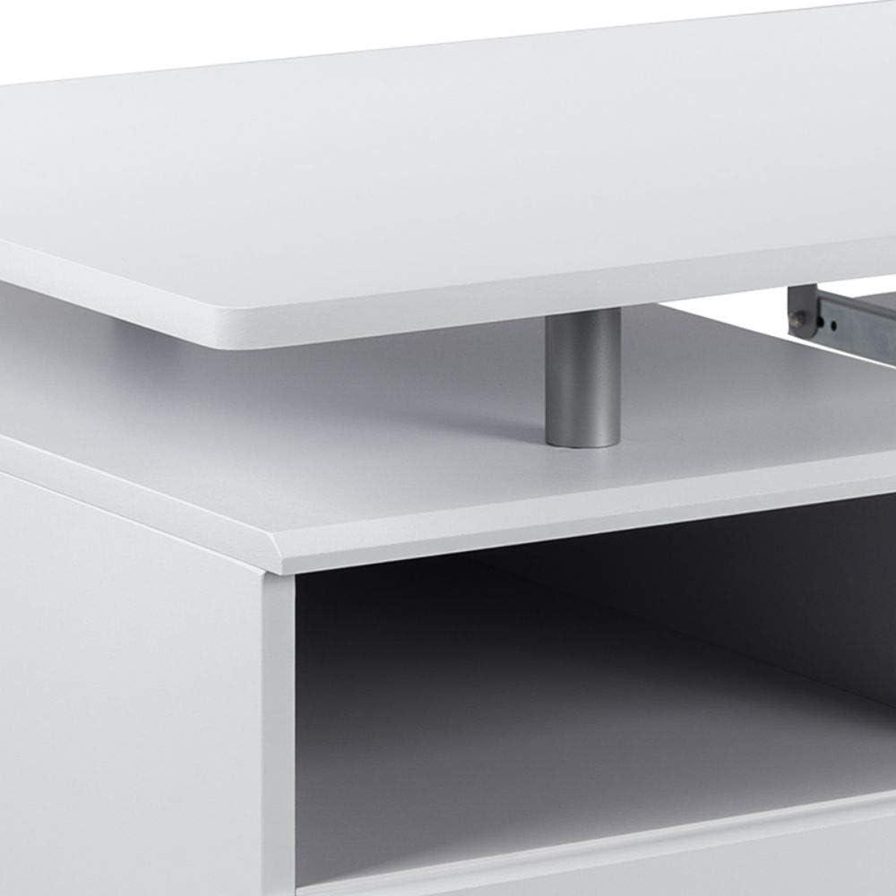 Flash Furniture Computer Desk with Three Drawer Single Pedestal and Pull-Out Keyboard Tray