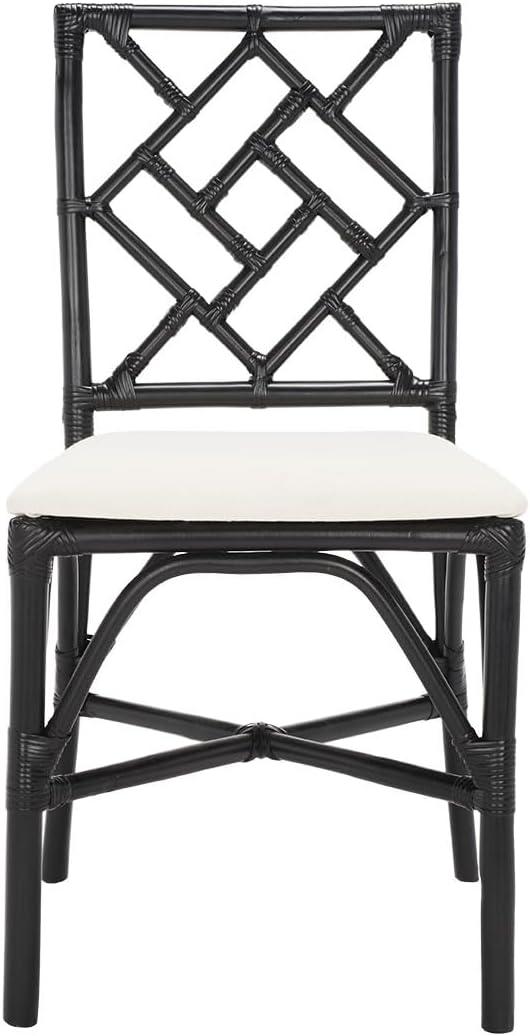 Bhumi Accent Chair W/ Cushion - ACH6509 - Set of 2 - White/Black - Safavieh