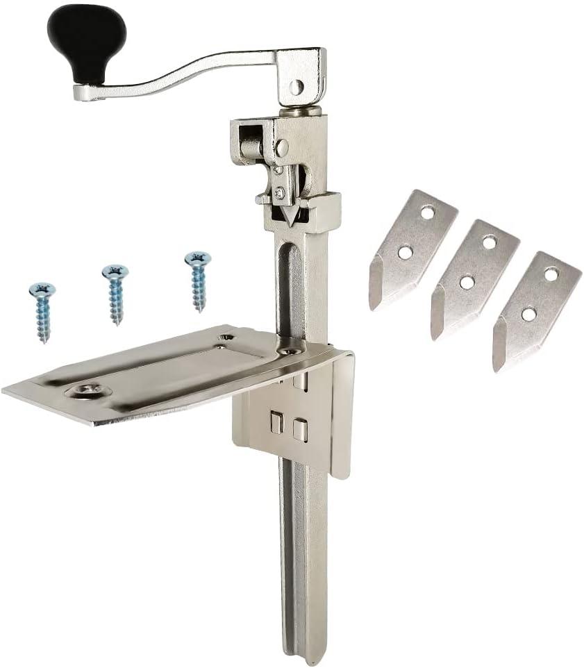 Heavy Duty Stainless Steel Commercial Can Opener with Adjustable Height