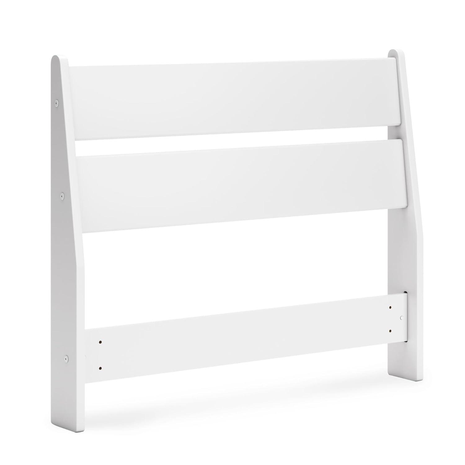 Signature Design by Ashley Socalle Twin Panel Headboard in Matte White Finish