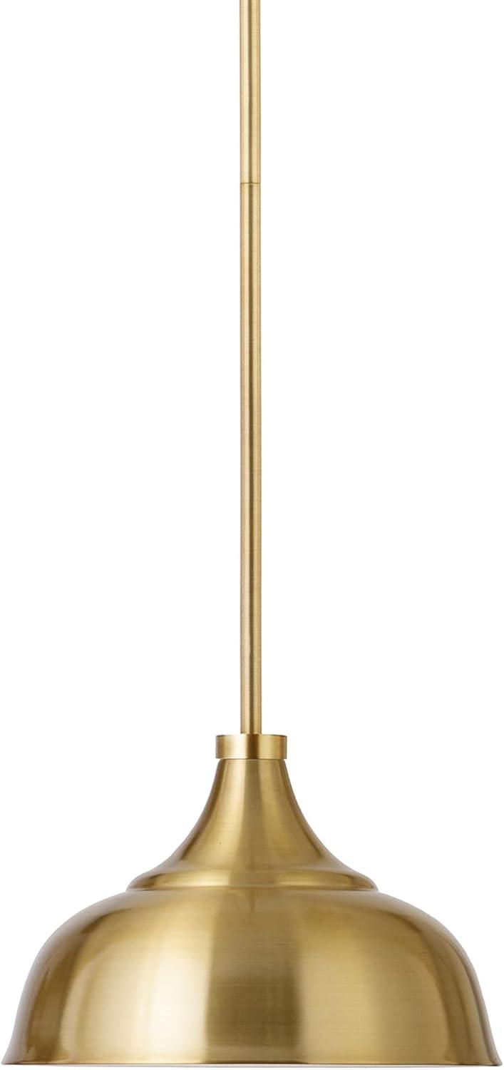 Mackenzie Brass Dome Shade LED Drop Light