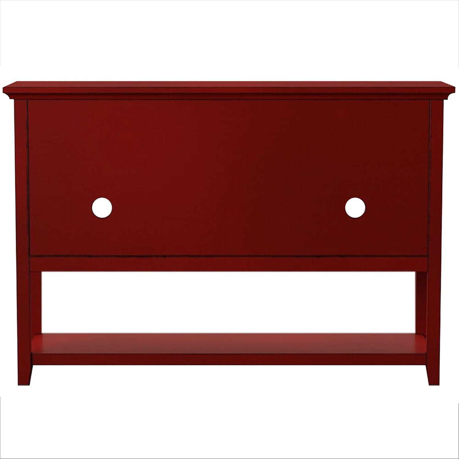 Walker Edison Highboy Transitional Wood TV Stand for TVs up to 55" - Antique Red