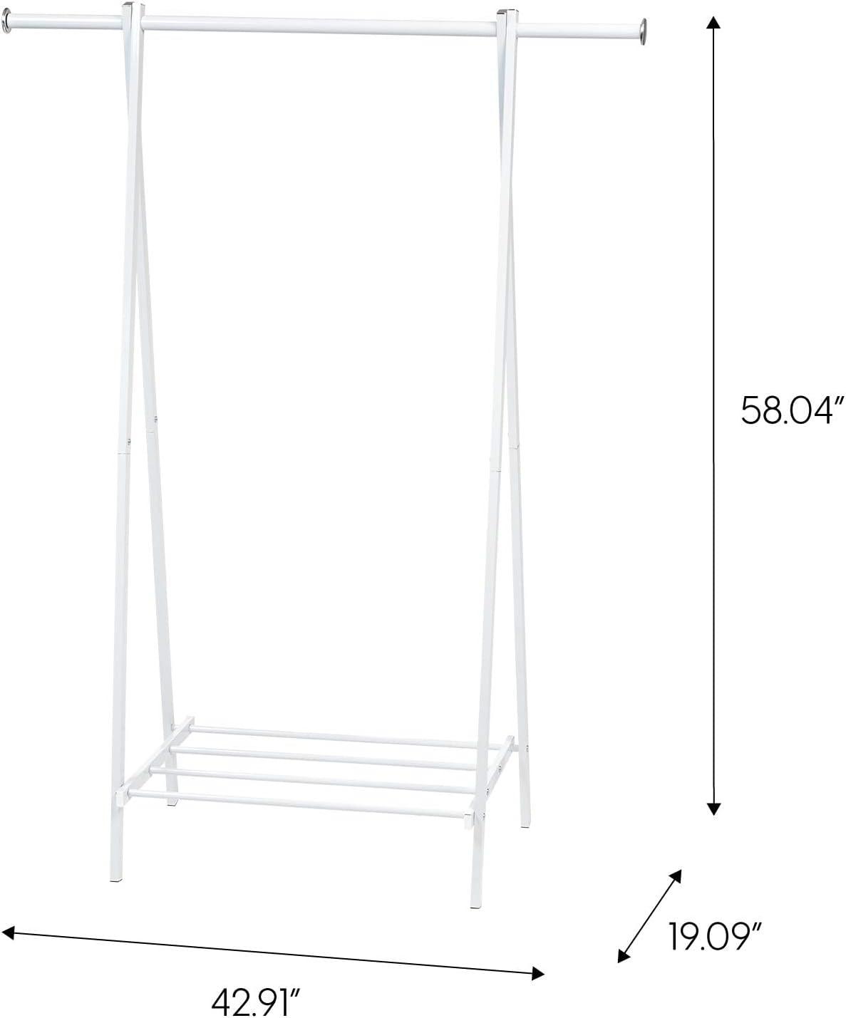 IRIS USA Free-Standing Clothing Rack, Metal Garment Rack