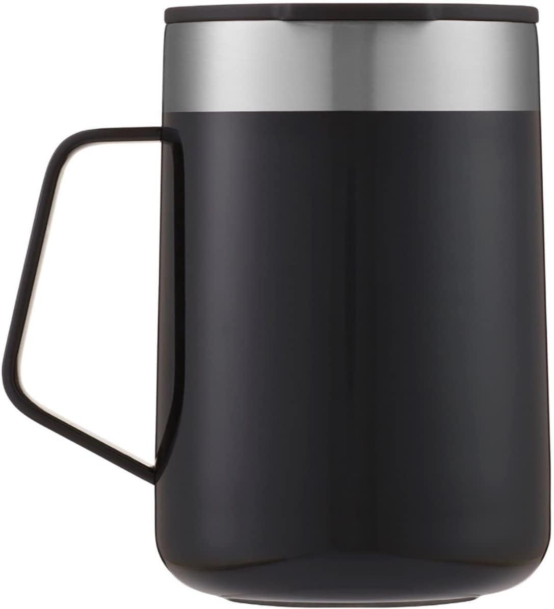 Contigo Streeterville Stainless Steel Mug with Splash-Proof Lid and Handle Black Licorice, 14 fl oz.