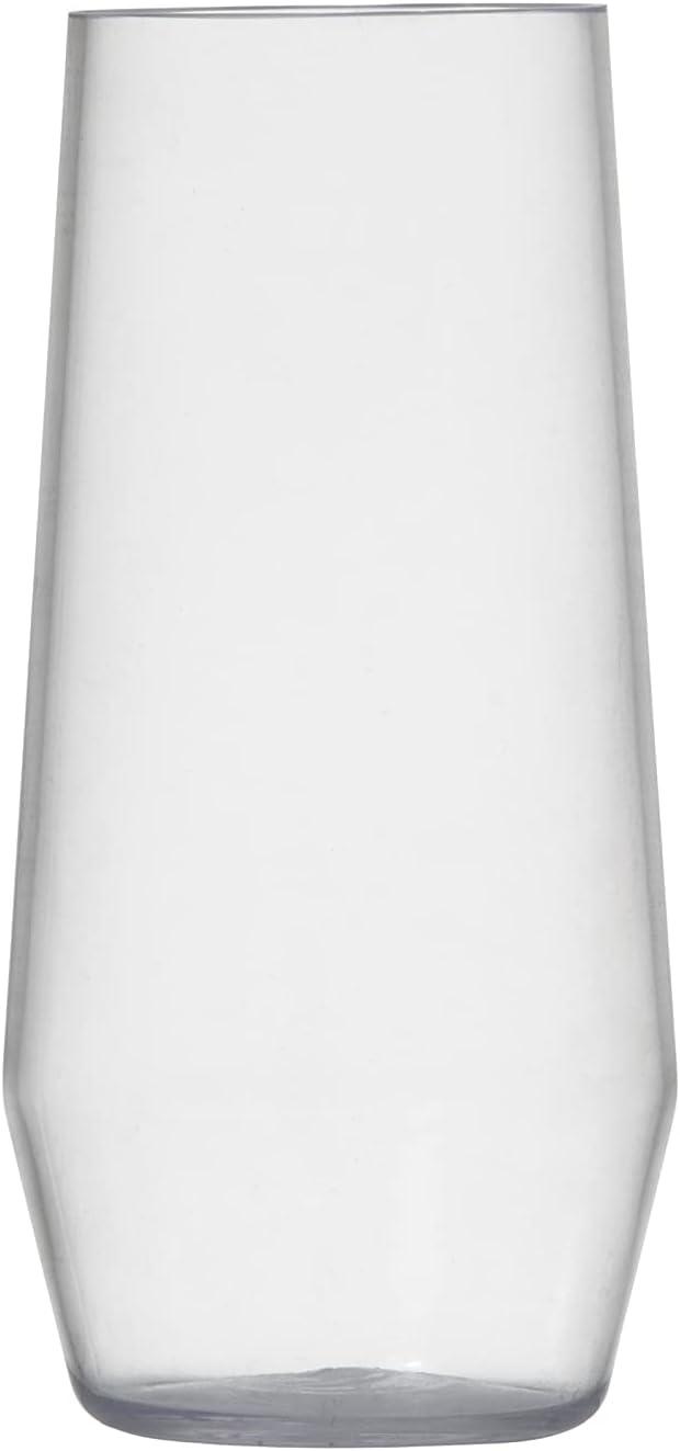 Fortessa Sole Outdoor Shatter Resistant BPA Free Premium Copolyester Plastic Drinkware 6 Pack, Terra Cotta Orange, Stemless Wine Glass (Set of 6)