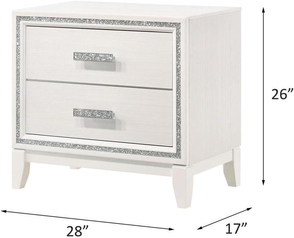 ACME Haiden Nightstand in White