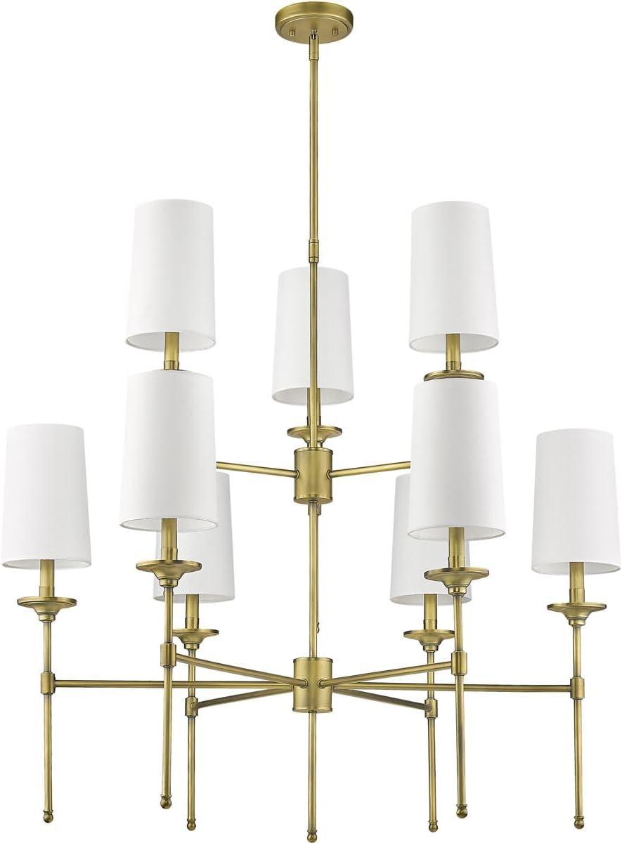 Z-Lite Emily 9 - Light Chandelier in  Rubbed Brass